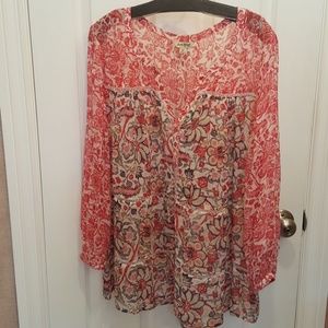 Lucky Brand Floral Blouse